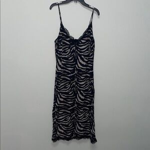 Lavender Brown Black and Tan Spaghetti Strap Slip Dress